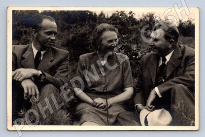 Pohlednice skupinový portrét tři osoby 1942 (P3300)