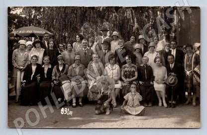 Pohlednice Lázně Poděbrady skupinová fotografie (P3312)