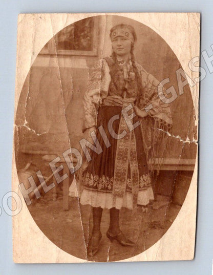 Stará fotografie žena v kroji (P3355)