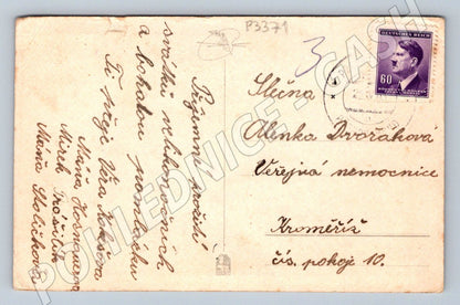 Pohlednice Kroměříž dítě v kroji 1941 (P3371)