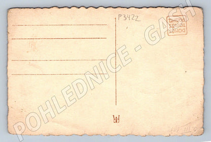 Pohlednice miminko na kožešině (P3422)