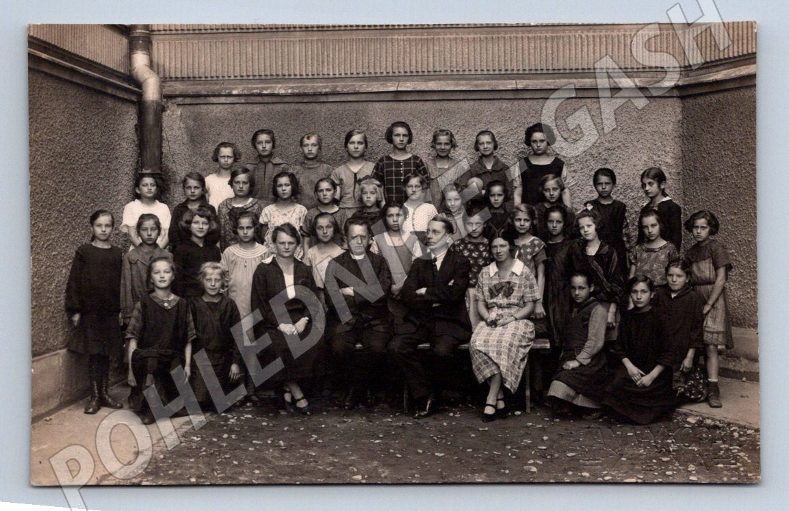 Pohlednice Slovensko Žilina gymnázium třída 1924/25 (P3431)