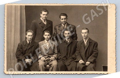 Stará fotografie učedníci z Vidoovic 1952 (P3440)