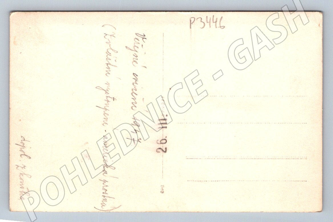 Stará fotografie skupina mladých mužů bez košil 1947 (P3446)