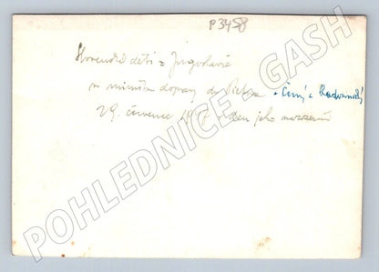 Stará fotografie Slovenské děti z Jugoslávie u ministra 1947 (P3458)