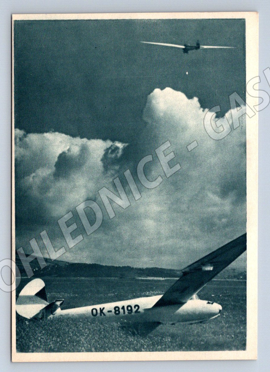 Pohlednice Československo Plachtění větroně OK-8192 (P3478)