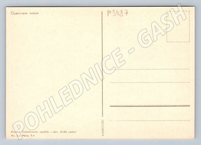Pohlednice Československo opatrování leteckého motoru (P3487)