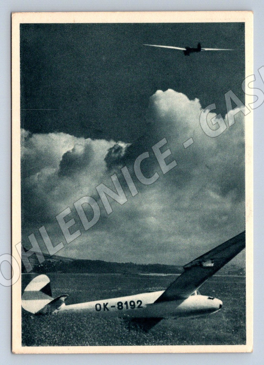 Pohlednice plachtařství kluzák letadlo OK-8192 (P3491)