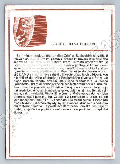Pohlednice Zdeněk Buchvaldek herec (P3499)