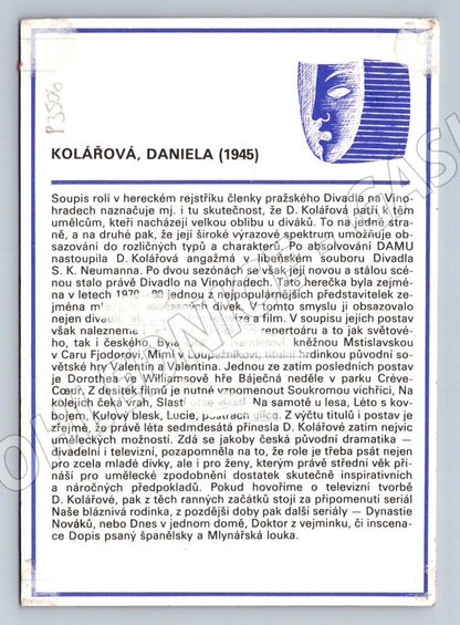 Pohlednice Daniela Kolářová (P3506)