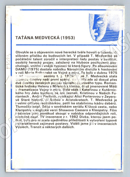 Pohlednice Taťána Medvecká herečka (P3513)