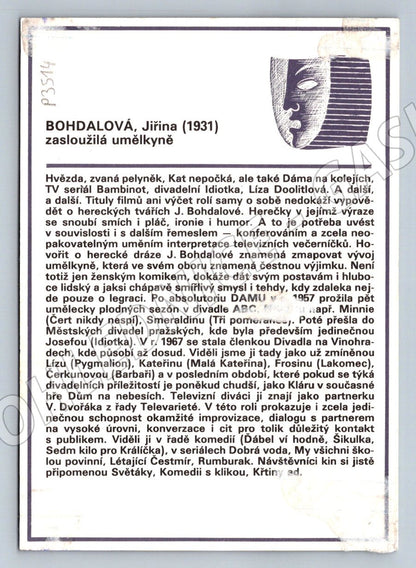 Stará fotografie Jiřina Bohdalová se psem (P3514)