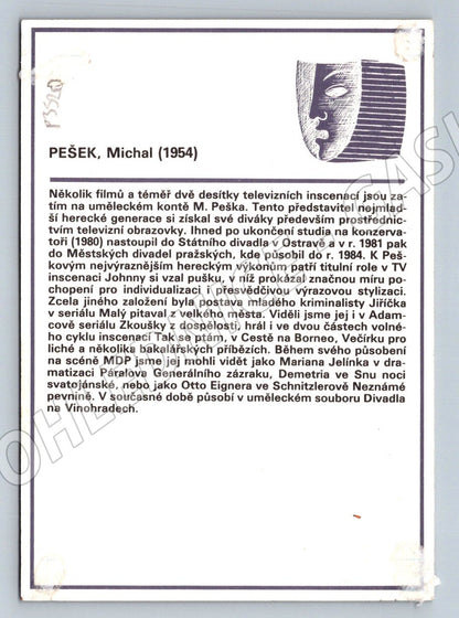 Pohlednice Michal Pešek portrét (P3520)