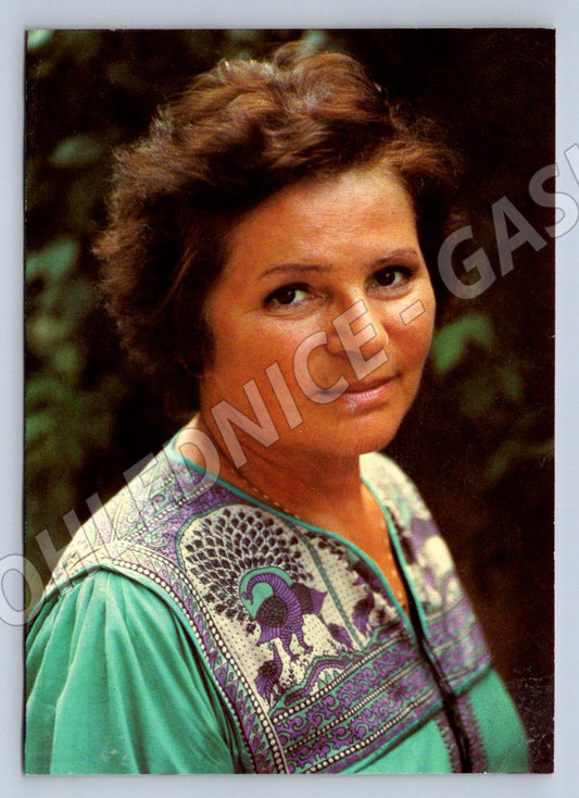 Pohlednice Jiřina Švorcová herečka portrét (P3521)