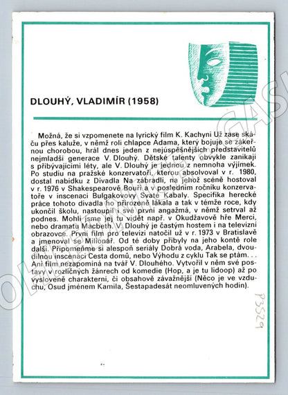 Pohlednice Vladimír Dlouhý portrét (P3529)