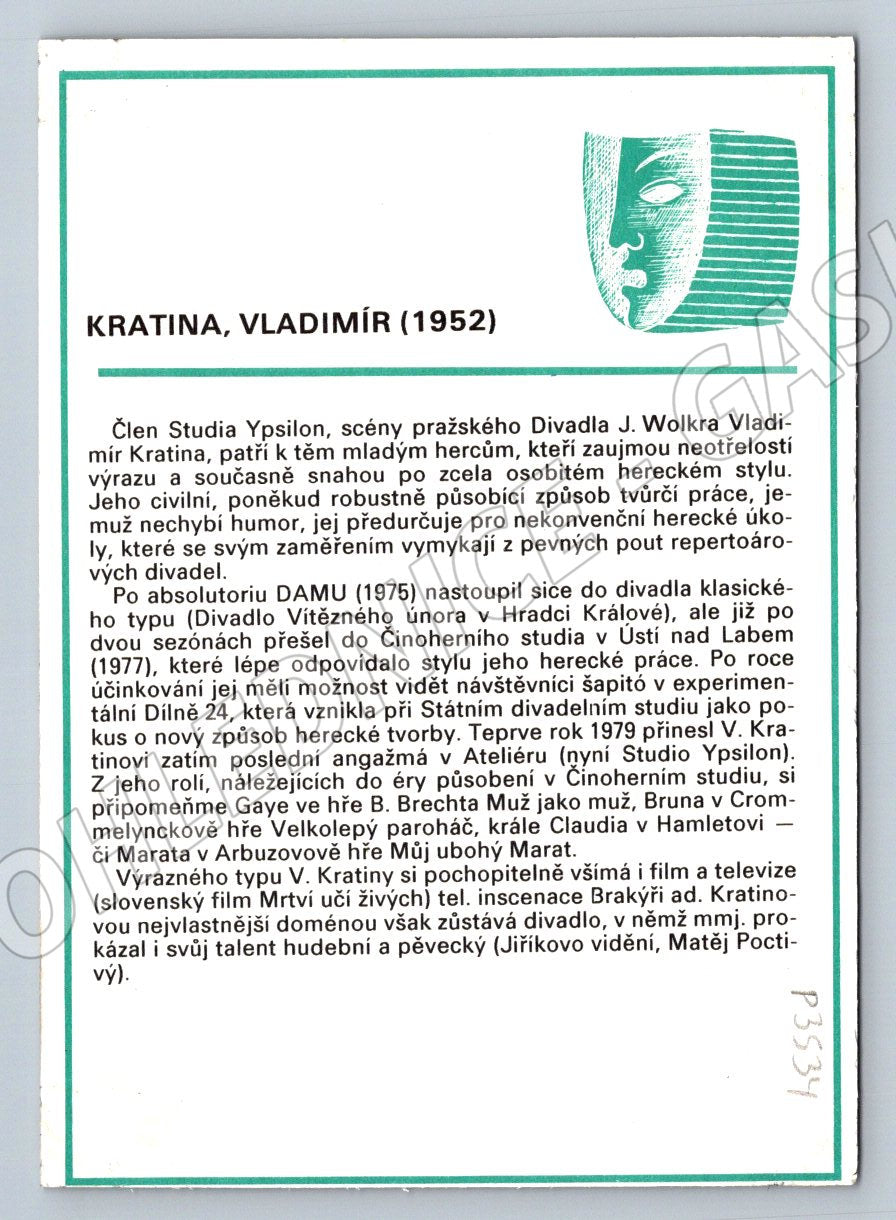 Stará fotografie Vladimír Kratina (P3534)