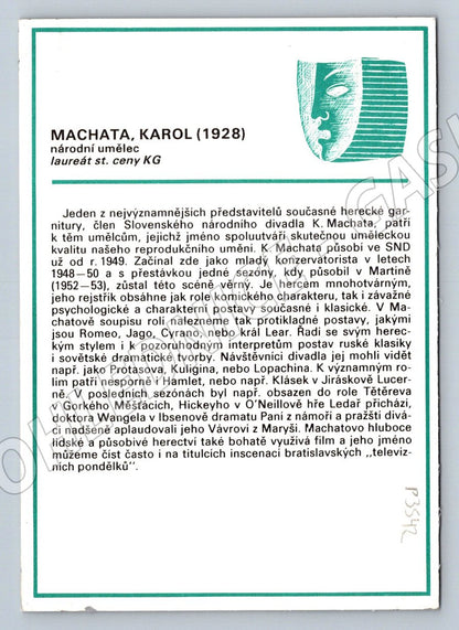 Pohlednice herec Karel Machata (P3542)