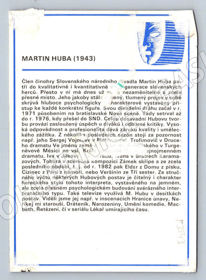 Pohlednice Martin Huba portrét (P3543)