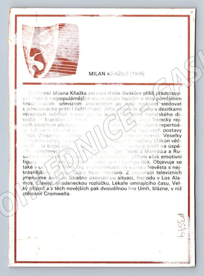 Pohlednice Slovensko Milan Kňažko herec (P3544)