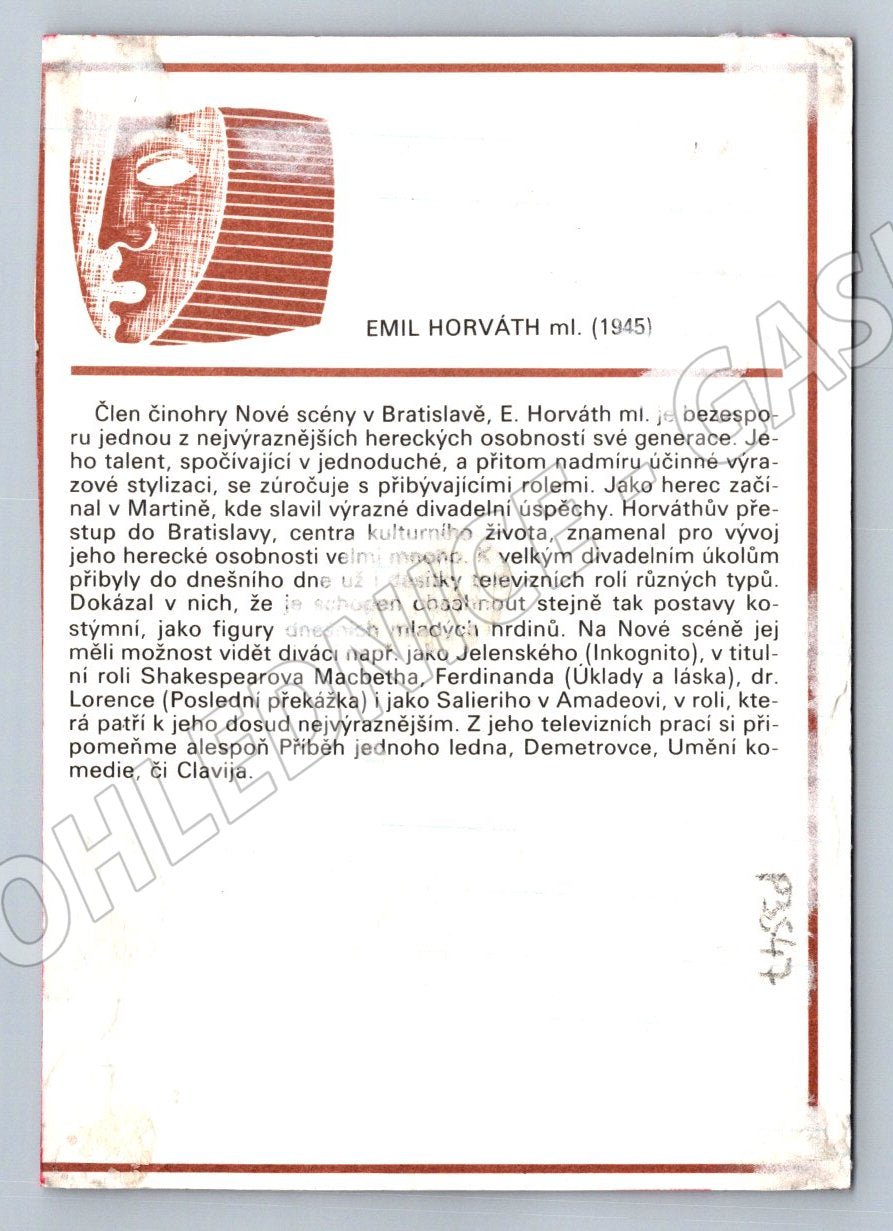 Pohlednice Slovensko Emil Horváth ml. (P3547)