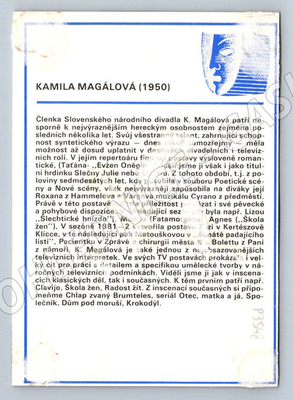 Pohlednice Slovensko Kamila Magálová herečka (P3548)