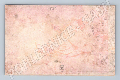 Pohlednice lesní cesta malovaný motiv (P3559)