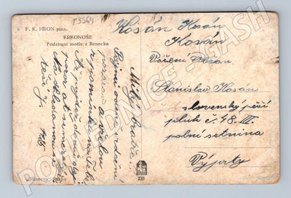 Pohlednice Krkonoše Benecko podzim (P3564)