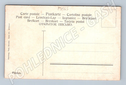 Pohlednice Švýcarsko Pilatus hory v noci (P3565)