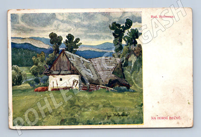Pohlednice Horní Bečva chalupa Rud. Hoffmann (P3569)