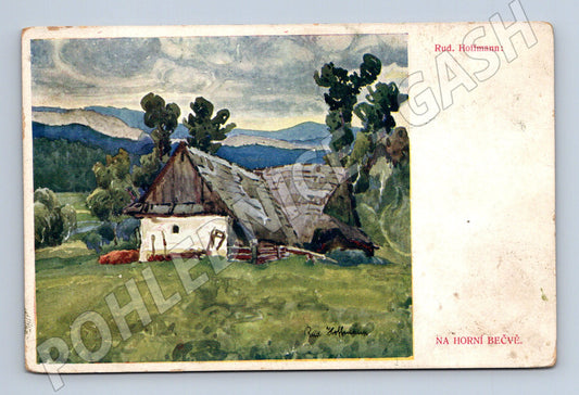 Pohlednice Horní Bečva chalupa Rud. Hoffmann (P3569)