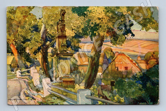 Pohlednice umělecká krajina Jaroslav Šetelík (P3617)