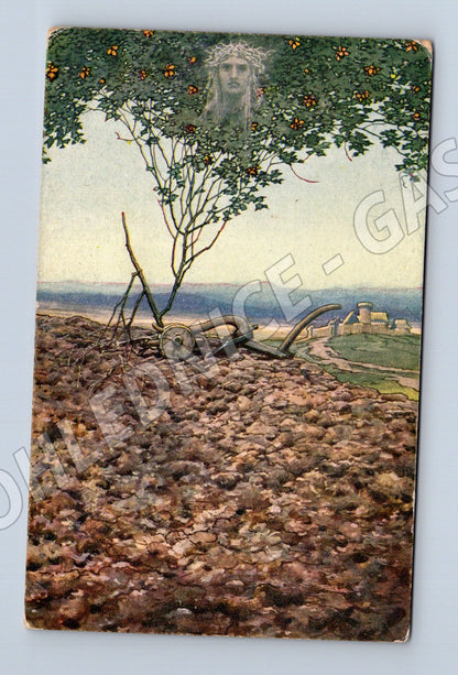 Pohlednice Přemyslovo Pole alegorický motiv (P3619)