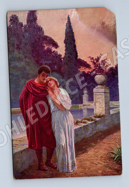 Pohlednice Romantický motiv Římská láska (P3624)