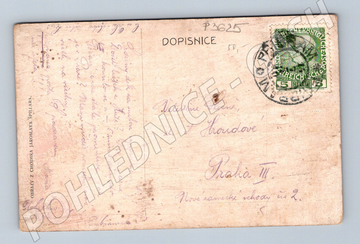 Pohlednice V Černé kuchyni 1917 (P3625)