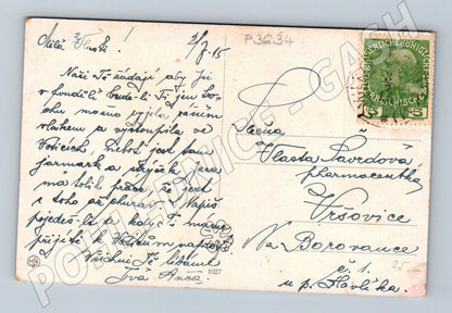 Pohlednice umělecký motiv loučení 1915 (P3634)