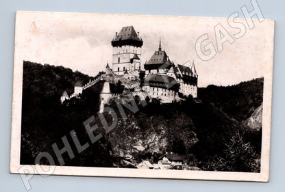 Pohlednice Karlštejn hrad 1941 (P3647)
