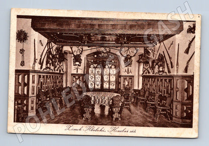 Pohlednice Hluboká Honební síň 1930s (P3679)