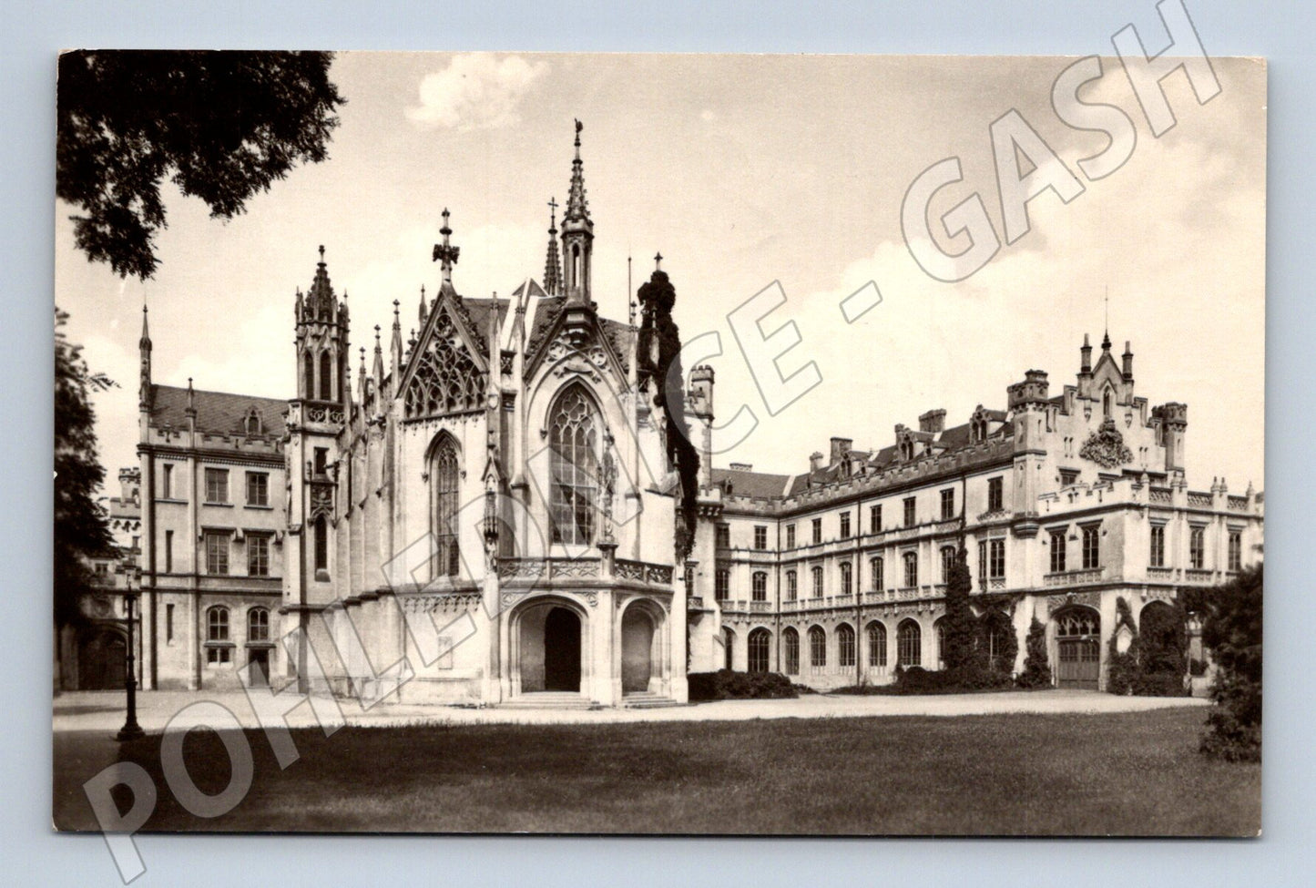 Pohlednice Lednice zámek 1956 (P3692)