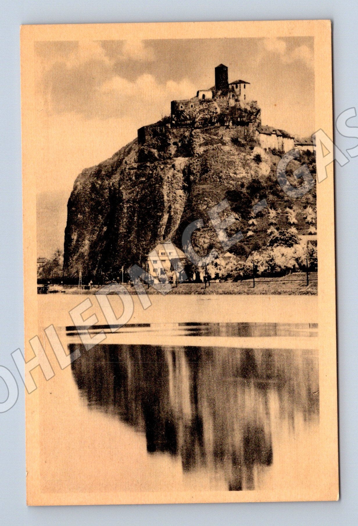 Pohlednice Střekov hrad 1956 (P3694)