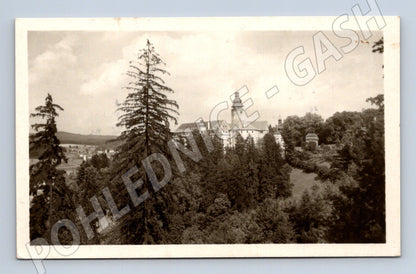 Pohlednice Jablonné v Podještědí Zámek Lemberk 1937 (P3695)