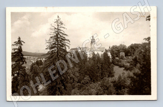 Pohlednice Jablonné v Podještědí Zámek Lemberk 1937 (P3695)