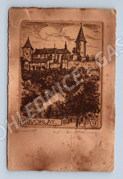 Pohlednice Křivoklát hrad (P3699)