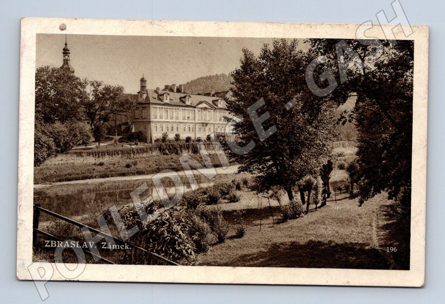 Pohlednice Zbraslav zámek 1926 (P3703)