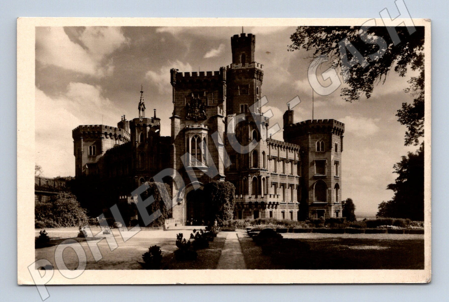 Pohlednice Hluboká nad Vltavou zámek 1955 (P3713)