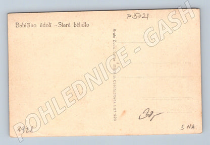 Pohlednice Babičino údolí Staré bělidlo 1928 (P3721)