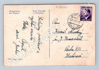 Pohlednice Svatý Kopeček u Olomouce krajina 1944 (P3724)