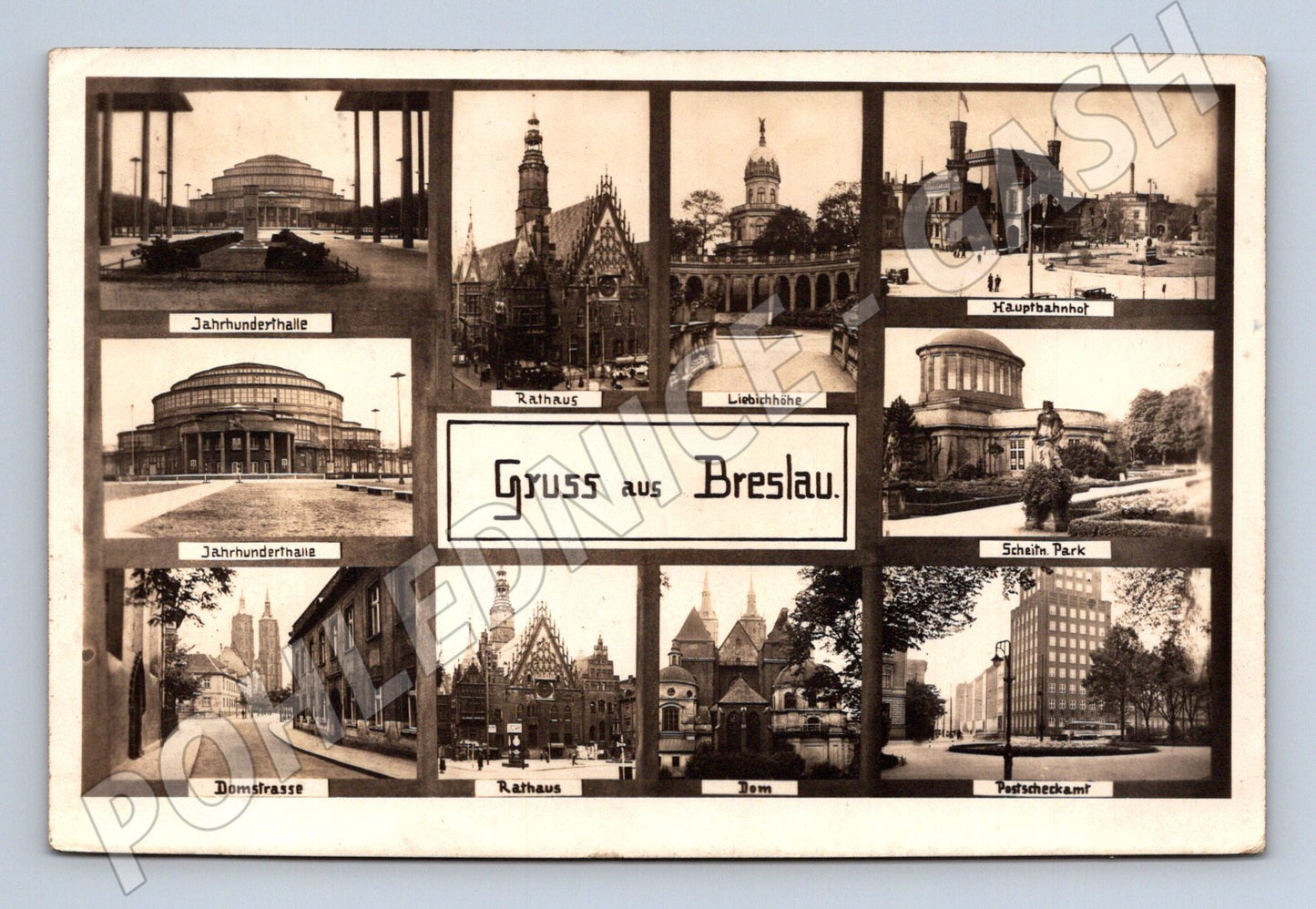 Pohlednice Německo Breslau více pohledů 1928 (P3725)