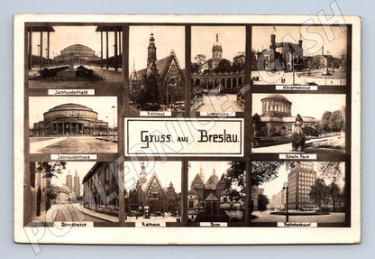 Pohlednice Německo Breslau více pohledů 1928 (P3725)