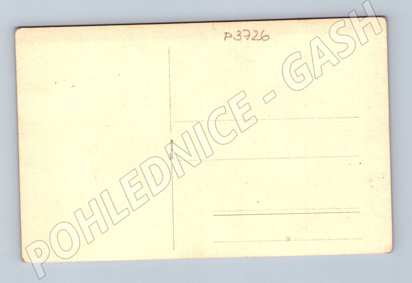 Pohlednice vrba v parku s budovami (P3726)