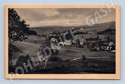 Pohlednice Orlické hory krajina vesnice (P3728)